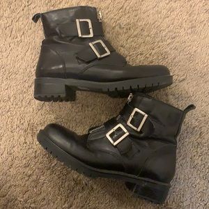 Italian leather boots